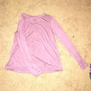 I am selling a purple cut at the chest T-shirt!